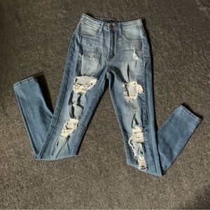 Fashion Nova Skinny Distressed Jeans 3/26